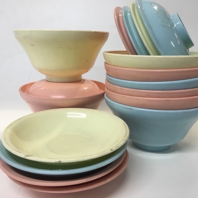 CROCKERY, Asian Style - Pastel Melamine